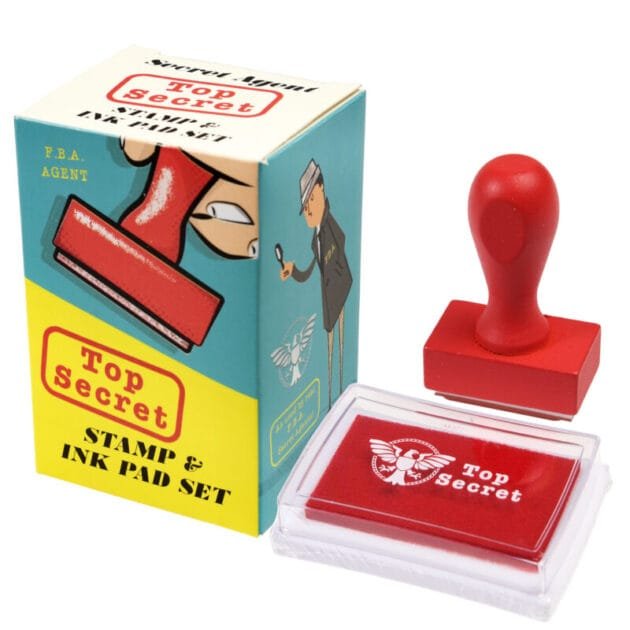 Stempel z tuszem top secret, Rex London