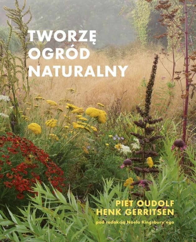 Okładka „Tworzę ogród naturalny” autorstwa znanych projektantów ogrodów P. Oudolfa, H. Gerritsena i N. Kingsbury'ego prezentuje żywy, naturalny ogród pełen kolorowych kwiatów polnych i ozdobnych traw, osadzonych w bujnej zieleni pod mglistym tłem. Polski tekst zdobi okładkę, idealną dla fanów zrównoważonego ogrodnictwa, którzy chcą stworzyć własną ekologiczną oazę lub dla internetowych butików ogrodniczych specjalizujących się w książkach i zasobach dotyczących ekologicznego projektowania krajobrazu.