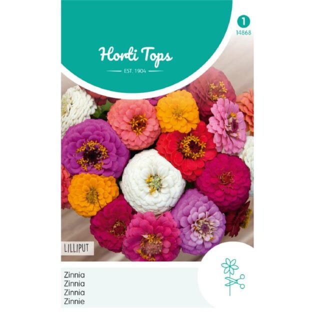 Zwiększ atrakcyjność swojego ogrodu dzięki nasionom cyni 'Lilliput Peach Mix' Horti Tops. Ta oszałamiająca kolekcja zawiera żywą paletę różowych, pomarańczowych, czerwonych, żółtych i białych kwiatów cyni — idealne do dodawania kolorowych kwiatów do oferty butiku ogrodniczego online. Idealne do przyciągania uwagi entuzjastów ogrodnictwa poszukujących różnorodnych i przyciągających wzrok opcji kwiatowych.